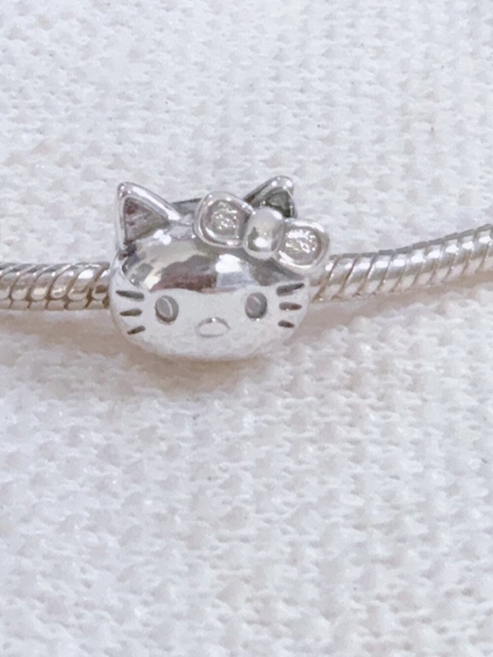 Cat Charm,Hello Kitty Charm, S925 Silver Charm Fit Pandora Bracelet